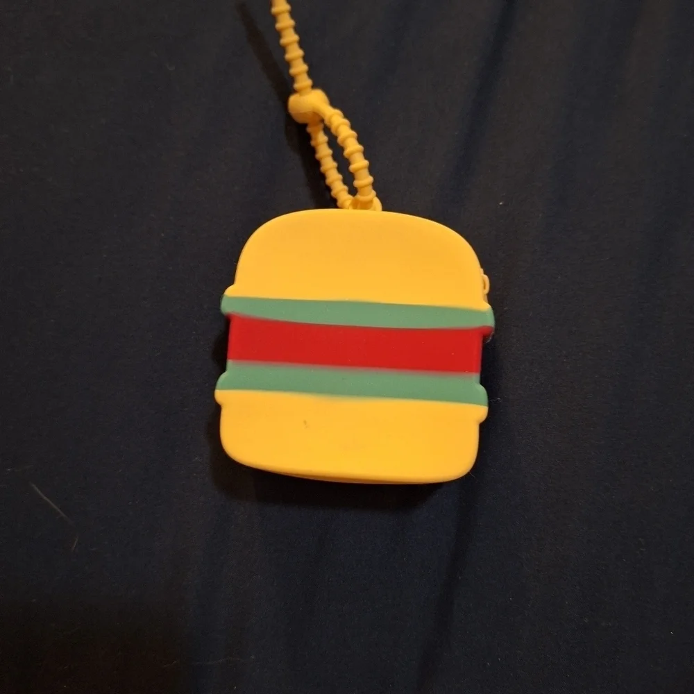 Pop It Hamburger Coin Purse Colorful